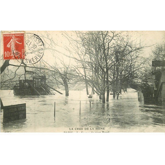 Inondation Et Crue De Paris Square Du Pont Royal