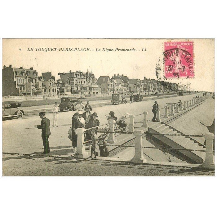 62 LE TOUQUET PARIS PLAGE La Digue Promenade 1925