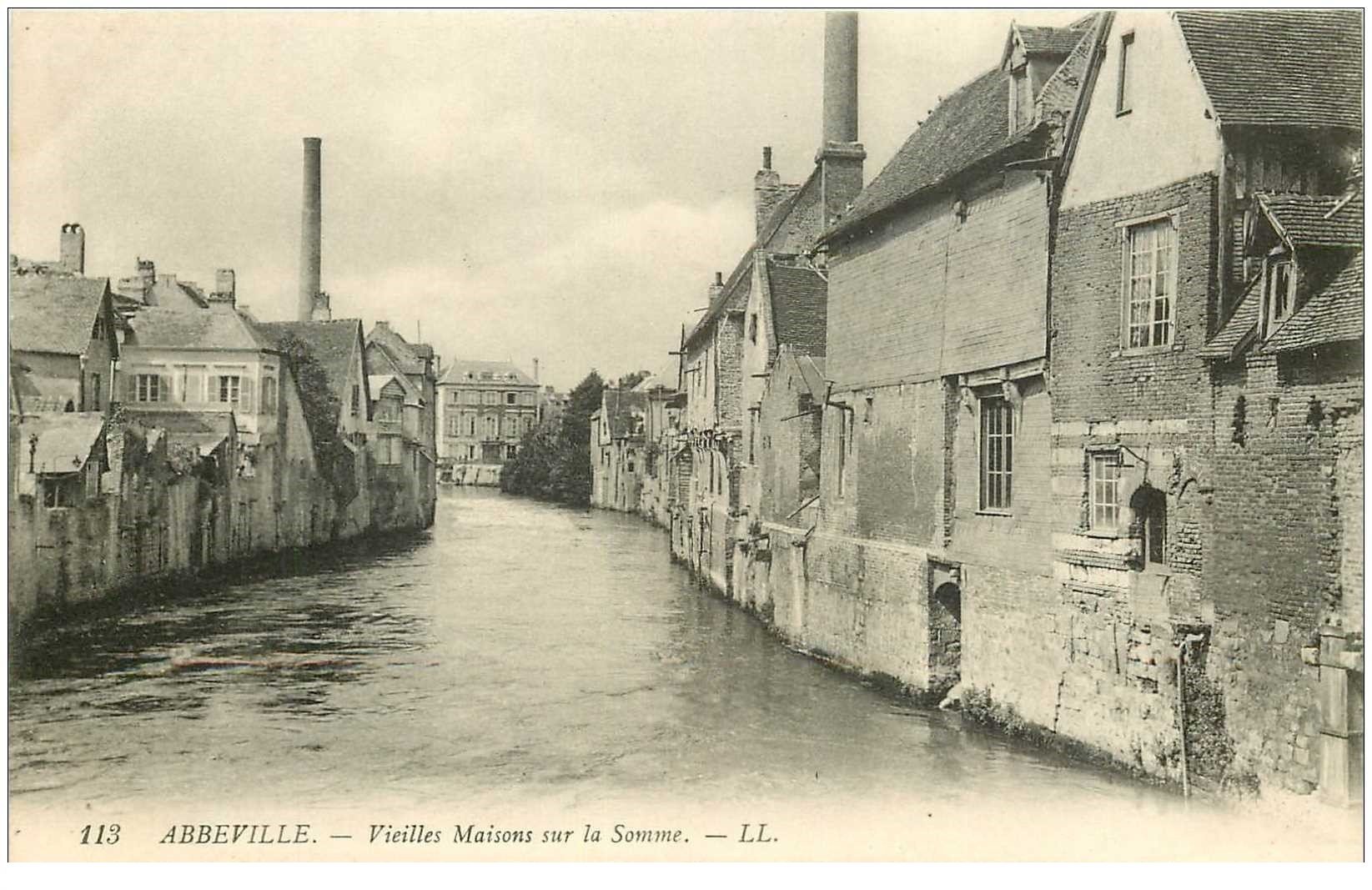 80 ABBEVILLE Vieilles Maisons Sur La Somme