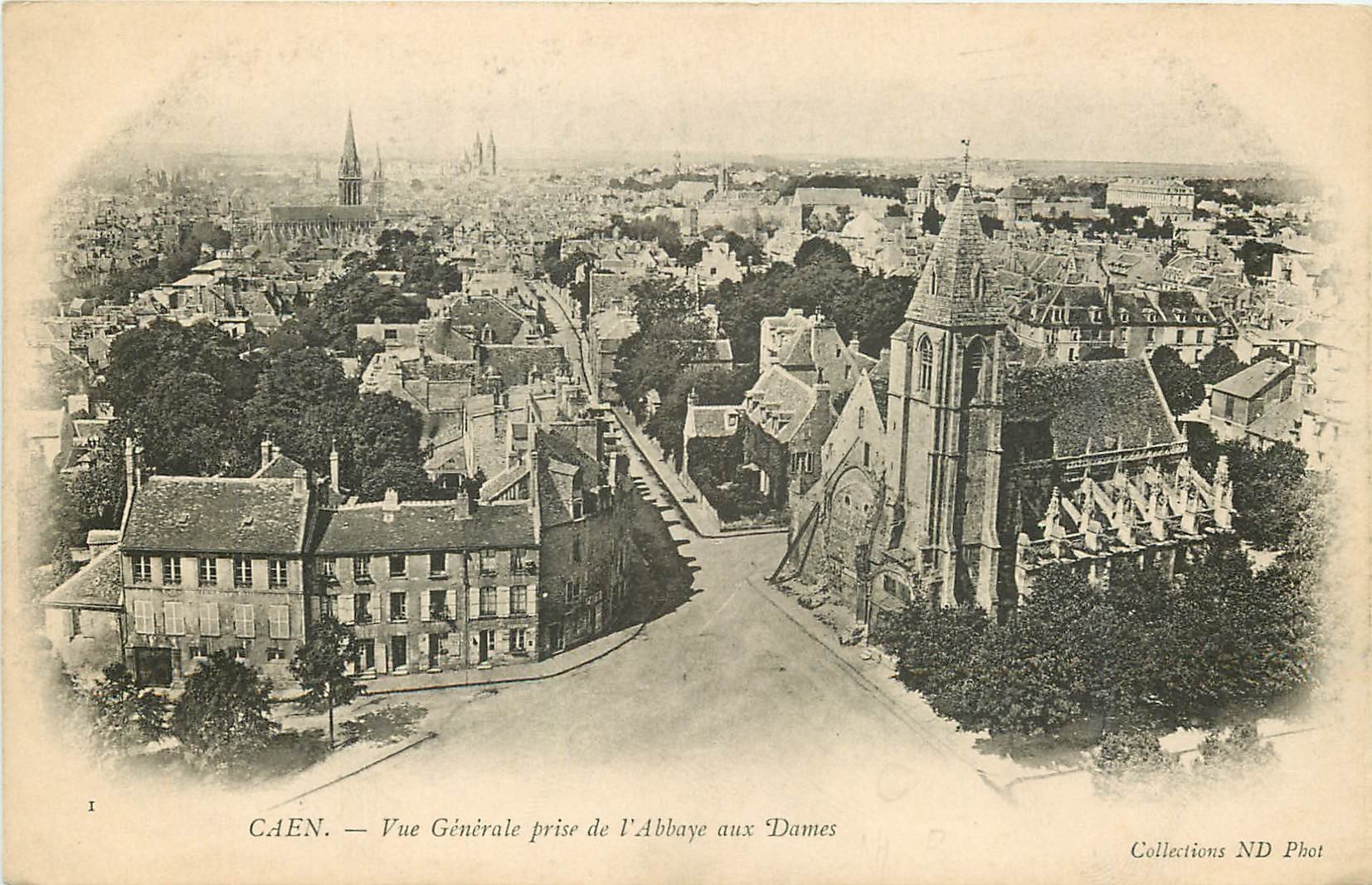 14 CAEN Top Promotion Vue Prise De L Abbaye Aux Dames Vers 1900