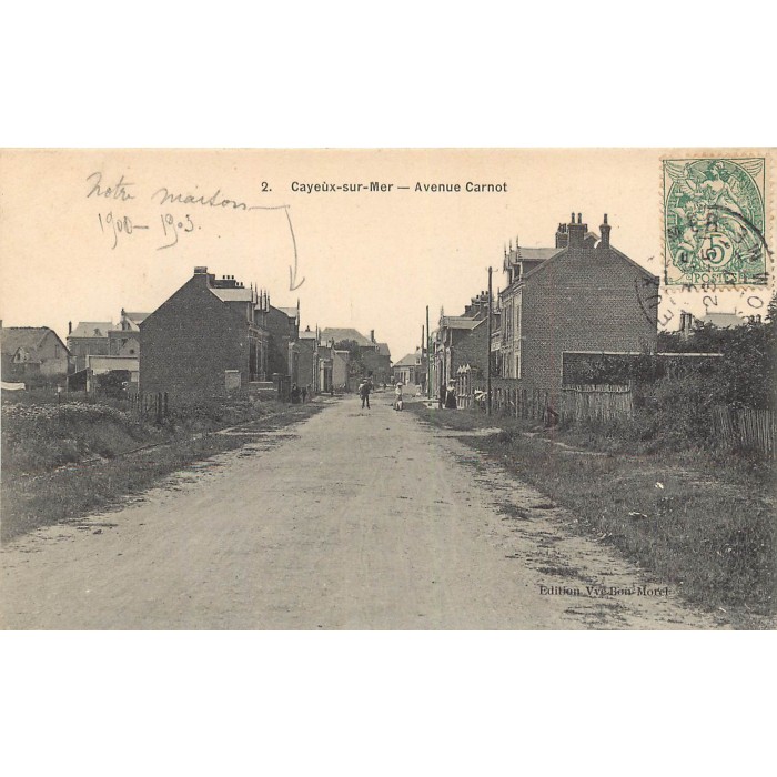 80 CAYEUX SUR MER Animation Avenue Carnot 1907