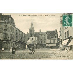 77 BRIE-COMTE-ROBERT. Place du Marché 1910 Bazar du Bon Marché