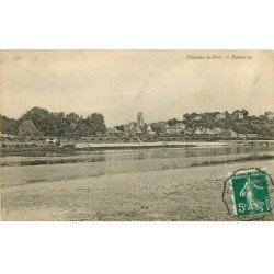 carte postale ancienne 77 FONTAINE-LE-PORT. Panorama 1910