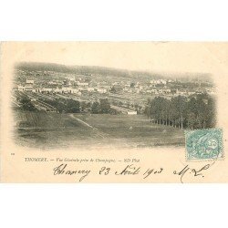 carte postale ancienne 77 THOMERY. Vue prise de Champagne 1903