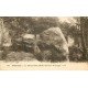 carte postale ancienne 77 NEMOURS. Rocher Croc du Loup. Tête de Chien 1931