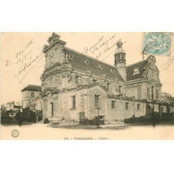 carte postale ancienne 77 FONTAINEBLEAU. L'Eglise 1905