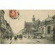 carte postale ancienne 77 FONTAINEBLEAU. L'Eglise Grande Rue 1910