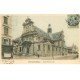 carte postale ancienne 77 FONTAINEBLEAU. L'Eglise Saint-Louis Rue Grande 1905