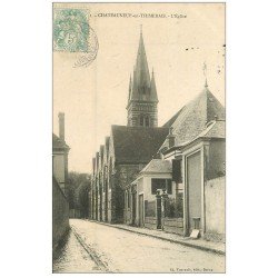 carte postale ancienne 28 CHATEAUNEUF-EN-THYMERAIS. L'Eglise 1906