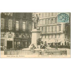 carte postale ancienne 33 BORDEAUX. Monument Carnot 1904