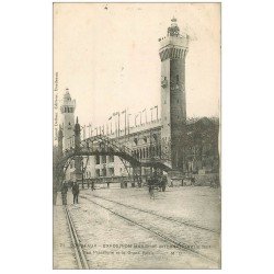 carte postale ancienne 33 BORDEAUX. Passerelle Grand Palais Exposition Maritime Internationale 1907