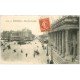 carte postale ancienne 33 BORDEAUX. Place Comédie 1910