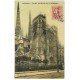 carte postale ancienne 33 BORDEAUX. Portail Cathédrale 1906. Superbe carte toilée