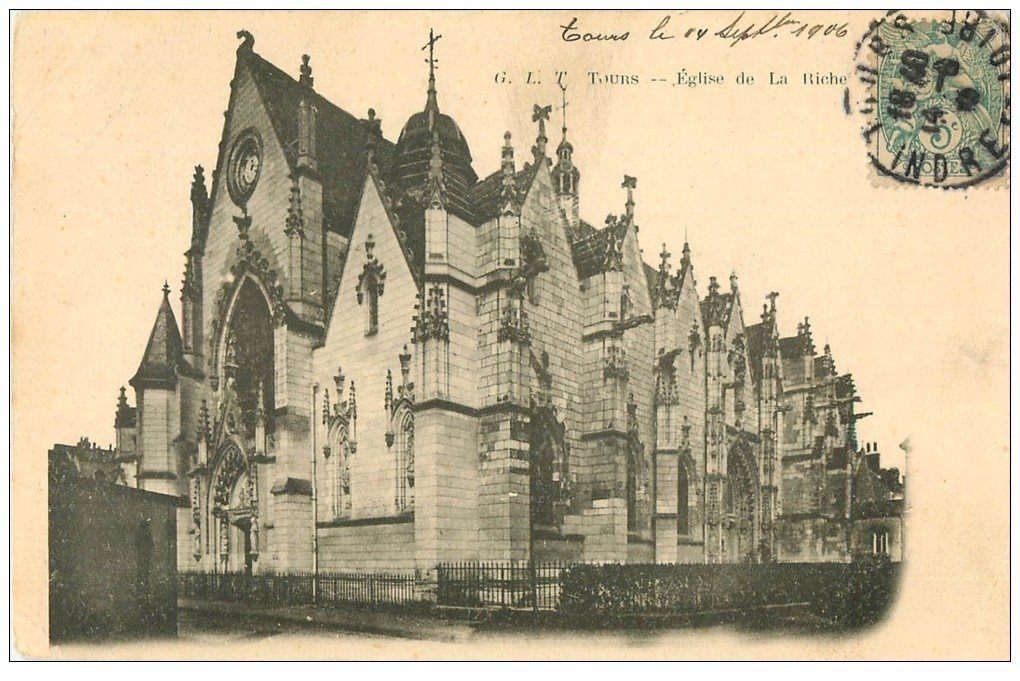 photo carte postale ancienne l'eglise - la Chaire 38 TOUR DU PIN (LA)