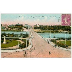 carte postale ancienne 37 TOURS. Pont Wilson 1932