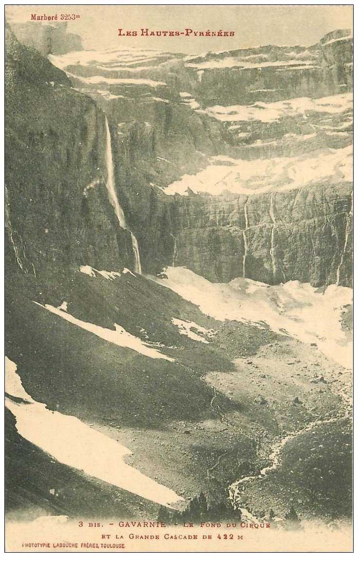 65 Gavarnie Fond Du Cirque Et Marbore Avec Grande Cascade