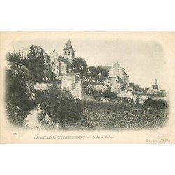 carte postale ancienne 76 GRAVILLE-SAINTE-HONORINE. Ancienne Abbaye vers 1900