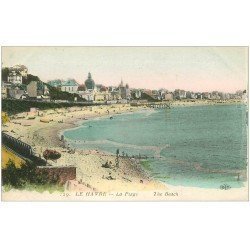 carte postale ancienne 76 LE HAVRE. La Plage 129