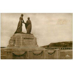 carte postale ancienne 76 LE HAVRE. Monument Reconnaissance Belge. Carte Photo