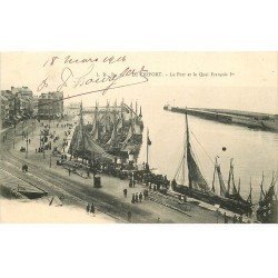 carte postale ancienne 76 LE TREPORT. Port Quai François Ier 1906