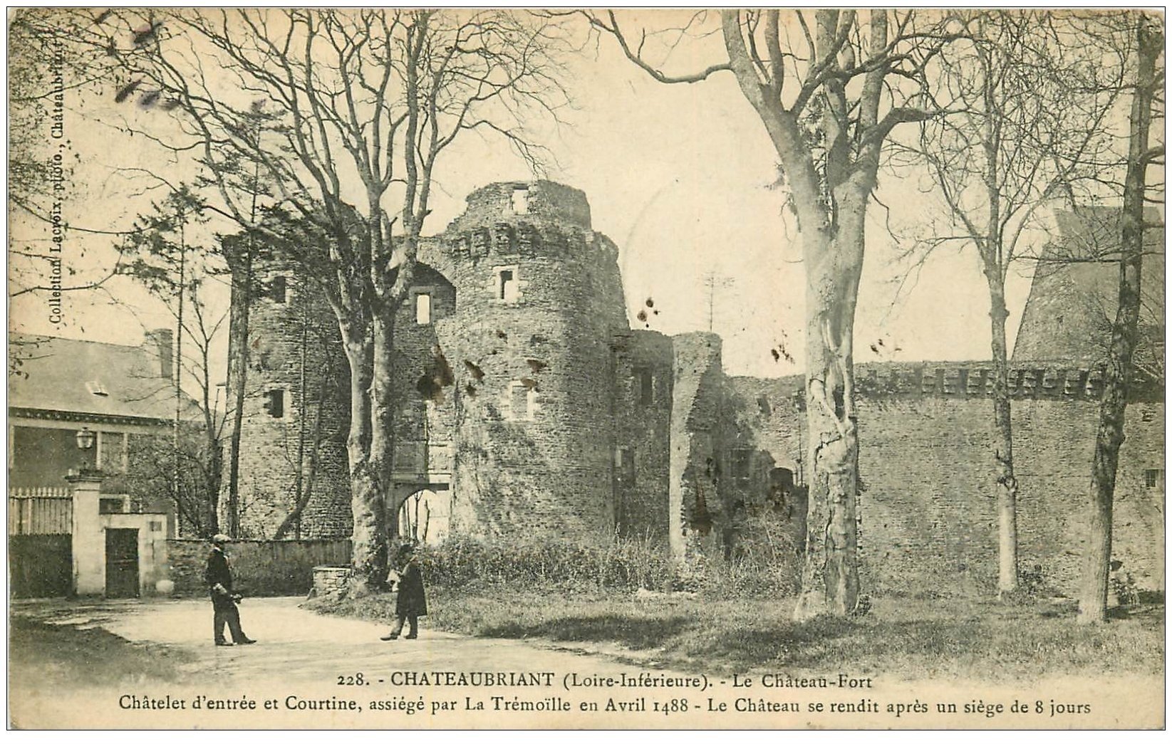 44 Chateaubriant Chateau Chatelet Entree Et Courtine 1908