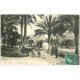 carte postale ancienne 06 NICE. Jeux de cerceaux au Jardin Public. Femme ombrelle 1906