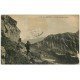 carte postale ancienne 73 COL DE LA LOUZE. Avec Randonneur Alpiniste