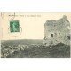 carte postale ancienne 27 BRIONNE. Ruines du Château 1907 animation