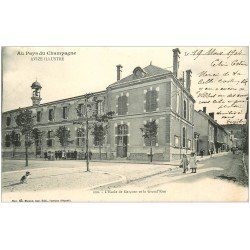 51 AVIZE. Ecole de Garçons Grand Rue 1904