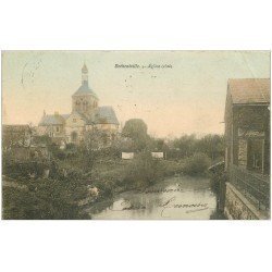 carte postale ancienne 51 BETHENIVILLE. L'Eglise en couleur 1905