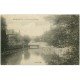 carte postale ancienne 51 BETHENIVILLE. Pont sur Suippe 1935