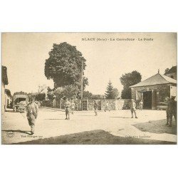 carte postale ancienne 51 BLACY. La Poste au Carrefour 1918 Militaire