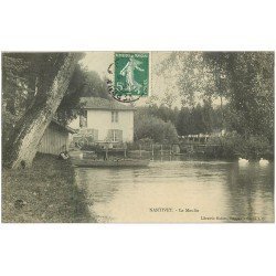 51 NANTIVET. Le Moulin 1909 animation