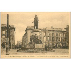 carte postale ancienne 51 REIMS. Place Royale Rue Cérès