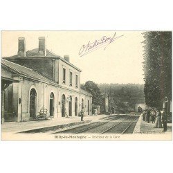 51 RILLY-LA-MONTAGNE. La Gare 1904 arrivée d'un Train