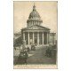 carte postale ancienne PARIS 05. Le Panthéon Taxi Fiacres et Autobus