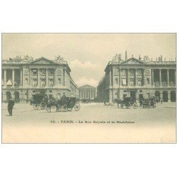 PARIS 08. Rue Royale et Madeleine vers 1900