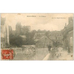 45 MONTARGIS. Le Château 1910. Affiche Oxigénée Cusenier