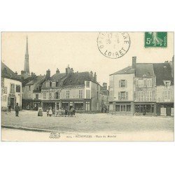 45 PITHIVIERS. Bains Place du Marché 1912