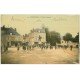 45 PITHIVIERS. Epicerie Place Duhamel. Superbe Carte toilée 1907 Café de la Porte d'Orléans
