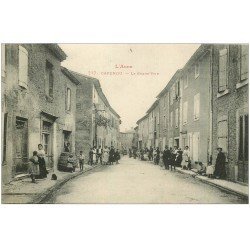 carte postale ancienne 11 CAPENDU. La Grand Rue 1916