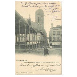 47 MARMANDE. Grand Marché et Eglise 1904