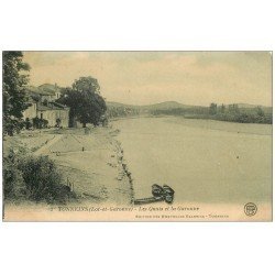 47 TONNEINS. Les Quais de la Garonne 1925