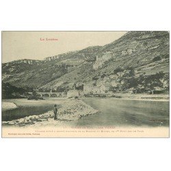 48 LES VIGNES. Pont du Village vers 1900