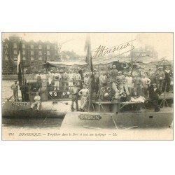 59 DUNKERQUE. Torpilleurs dans le Port et son équipage. Gabion et Sagaie. Marins Militaires