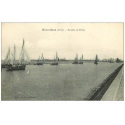 carte postale ancienne 59 GRAVELINES. Rentrée de Pêche 1918