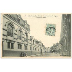 carte postale ancienne 59 HAUBOURDIN. Pensionnat de la Sagesse Rue Sadi-Carnot 1906