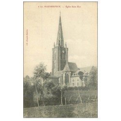 carte postale ancienne 59 HAZEBROUCK. Eglise Saint-Eloi 1908