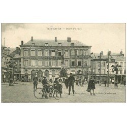 59 MAUBEUGE. Place d'Armes 1919 Banque et Bonneterie