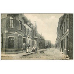 59 MONS-EN-BAROEUL. Rue Rollin 1910 animation